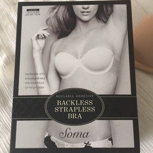 Backless, strapless bra